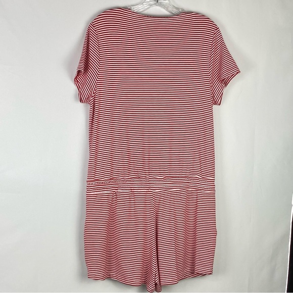 Vineyard Vines Short Sleeve Wrap Design Tie Waist Romper Size M - Picture 2 of 7